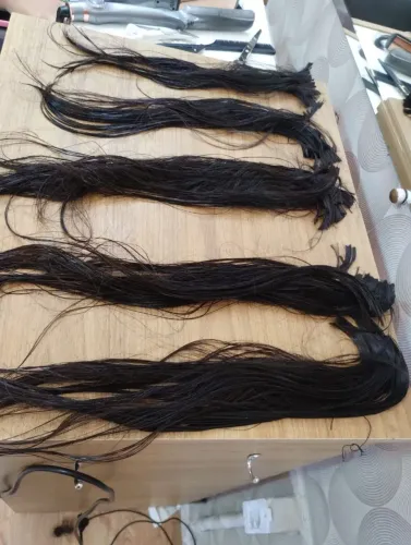 Cabelo 100% humano liso ondulado