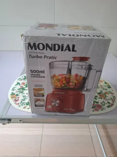 Mini Processador Turbo Pratic Vermelho de 300W MP-16-R