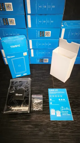 Interruptor Inteligente Wi-Fi Sonoff T3US1C - 1 Tecla - Novo Lacrado