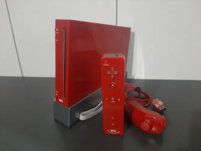 Wii Vermelho com 10 jogos