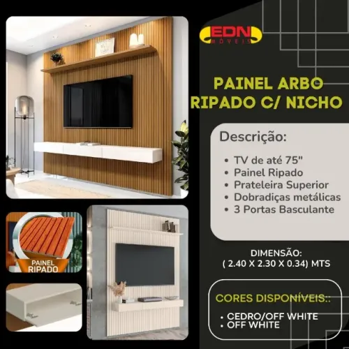 Painel para TV até 75 polegadas 