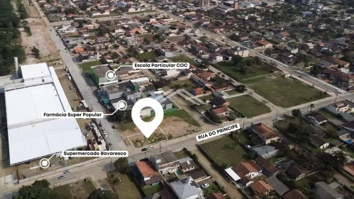 Terreno para locação por R$ 2.550,00, localizado no Residencial Príncipe - Itapoá SC
