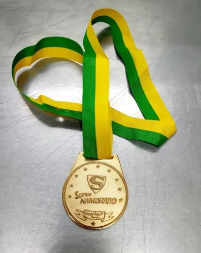 Medalha Dourada Super Namorado