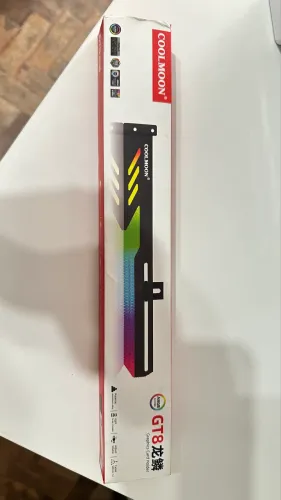 SUPORTE BRANCO COOLMOON NA HORIZONTAL, PARA PLACA DE VIDÊO!