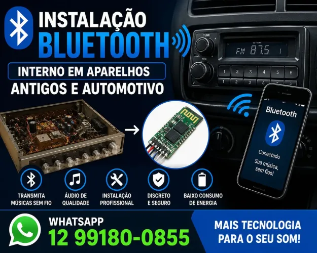 Colocação de placa Bluetooth,?leia descrição 