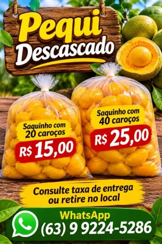 Venda de pequis congelados