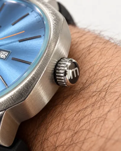 Relógio Mondaine Mostrador Sunray Azul