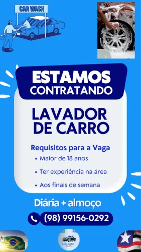 Vaga para lavador de carro
