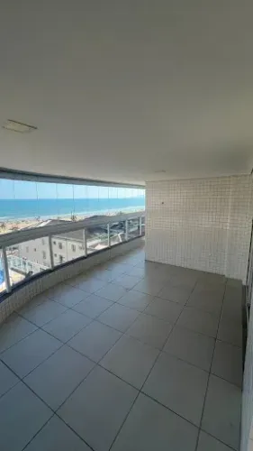 Apartamento frente mar no canto do forte em Praia Grande com vista mar e 4 quartos sendo 3