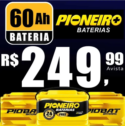Bateria 60ah Nova original R$249,99
