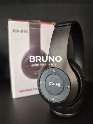 Headphone em fio kapbom KA 916 Bluetooth com controle de midia 