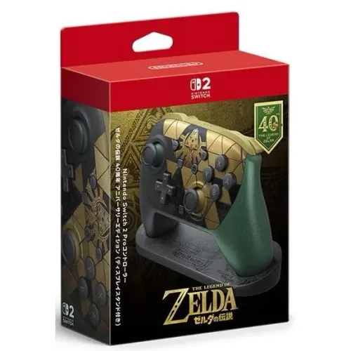 Pré venda Controle Pro com Stand The Legend of Zelda 40TH Anniversary ( LER DESCRIÇÃO )