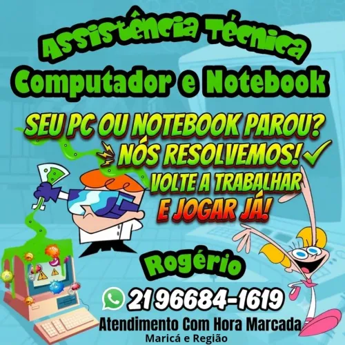 Assistência Técnica de informática Conserto e manutenção de notebook e computador 