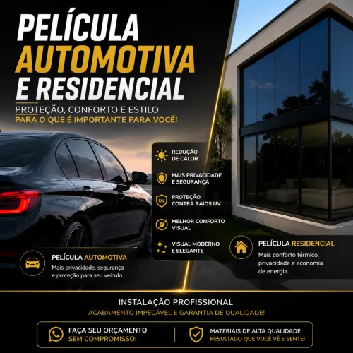 Aplicação de Window Film Automotivo/ Residencial