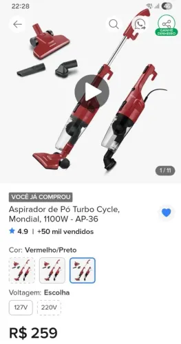 Aspirador de po