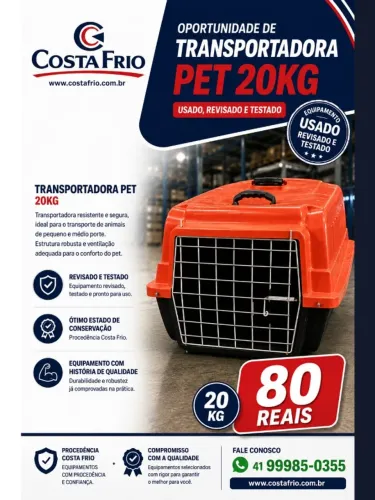 TRANSPORTADORA PET 20KG ? USADA, REVISADA E TESTADA