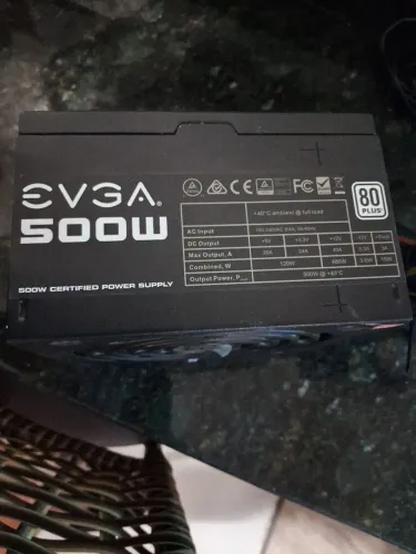 Fonte atx 500w Evga, não troco