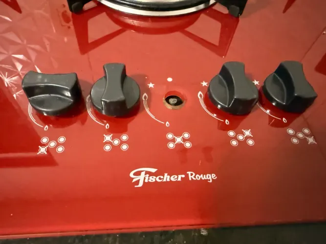 cooktop fischer 5 bocas vermelho