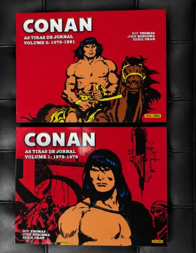 HQs - Conan As Tiras de Jornal - Vol.1 e Vol.2 - Panini Comics