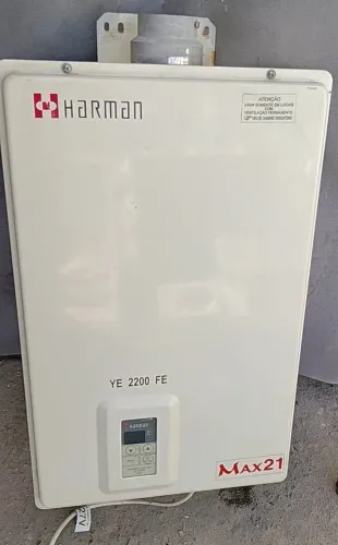 Aquecedor a Gás Harman Max21 YE 2200 FE - Funcionando