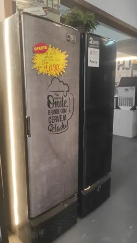 Bh Cervejeira slim para ambiente de churrasco em casa ou comércio 284L 2 anos degarantia