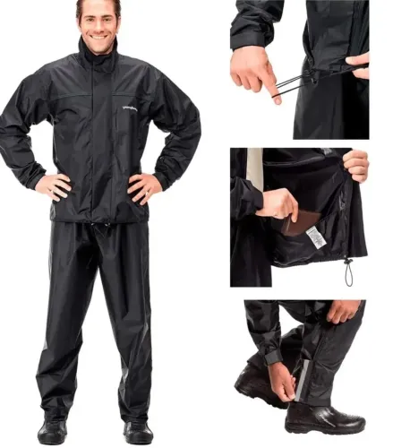 Capa Chuva Nylon preta