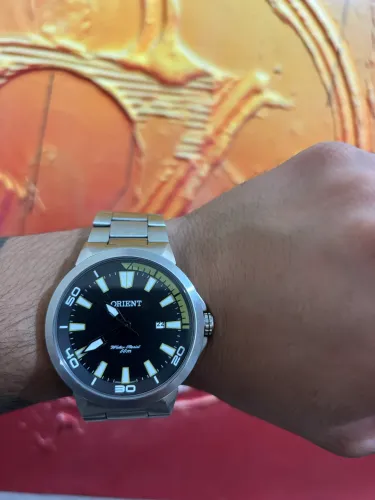 Relógio Analógico Orient Masculino MBSS1197A PYSX - Prata