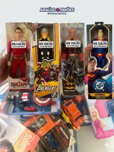 Bonecos figura de ação original lacrado Marvel e DC