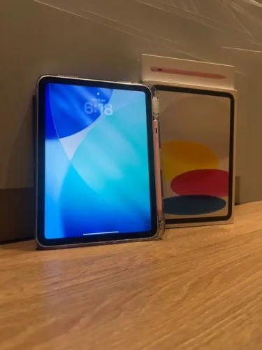 ipad 10ª geração 64 gb prata + acessórios