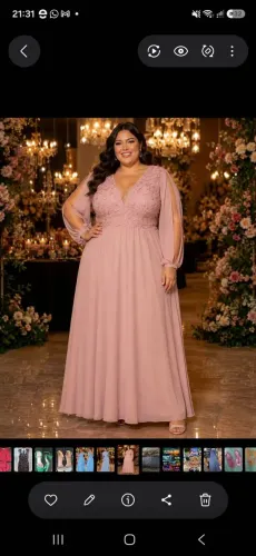 Vestido festa Plus size