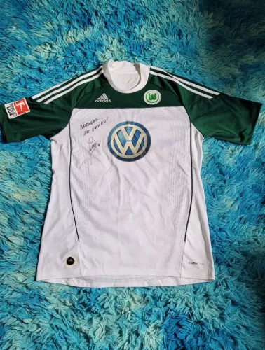 Camisa Wolfsburg Original autografada