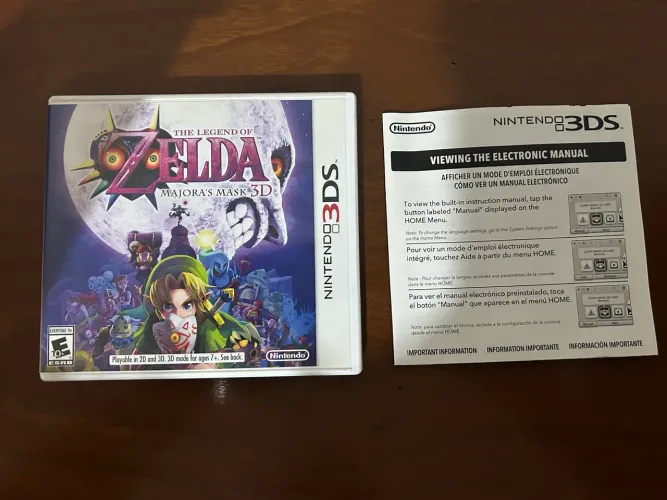 Zelda Majora Mask 3D (sem jogo) 