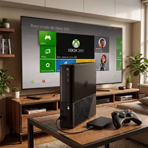 Xbox 360 Super Slim com 70 Jogos Digitais!