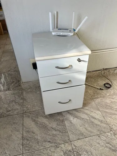 Armário MDF Escritório Branco