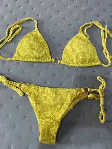 Biquíni Nanni Swim verde limão nunca usado sem tag
