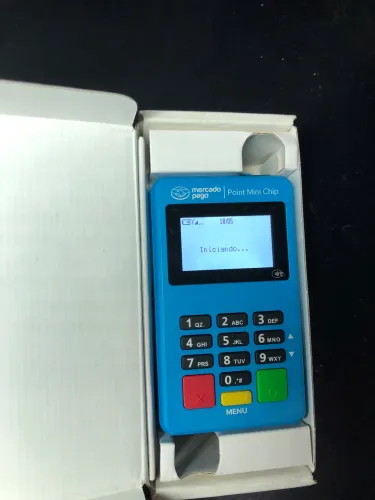 Maquininha Mercado Pago Point Mini Chip - funcionando
