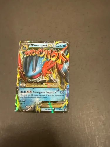 Carta Pokémon M Swampert EX, extremamente raro (em excelente estado)