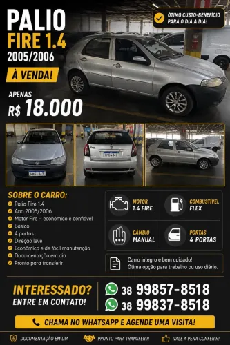 Fiat Palio ELX 1.4 MPI Fire Flex 8V 4P 2006