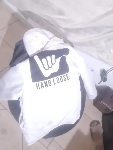 Jaqueta corta vento Hang Loose dois lados