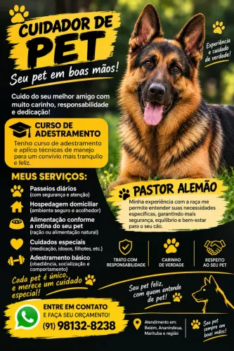 pet sitter/cuidador de pet 