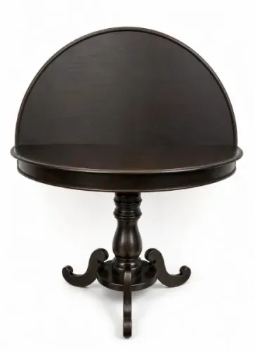 Mesa em formato de lua em jacarandá
