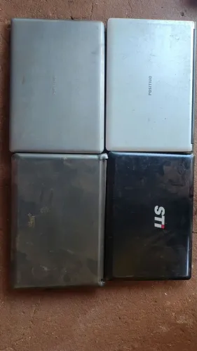 4 Notebooks para retirada de peças 