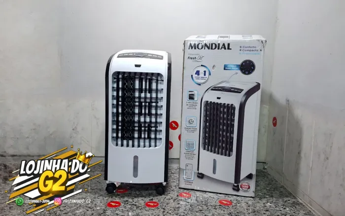 CLIMATIZADOR MONDIAL FRESH AIR 4 EM 1. (NOVO)