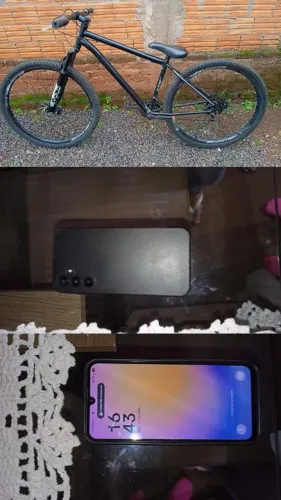 Celular a25 5g 256gb e bike ksvj aro 29 por 1700 os dois