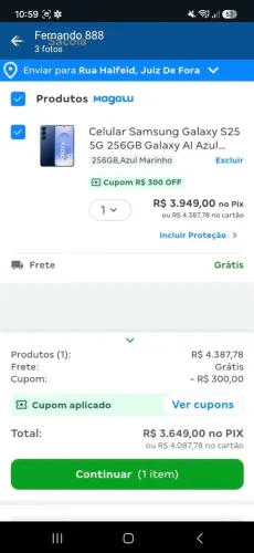 S 25 lindo. 256 gb memória