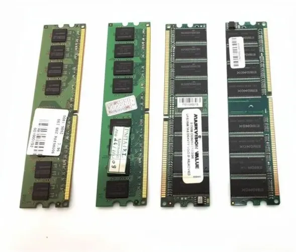 Lote de 4 unidades Memórias Ram DDR1 e DDR2