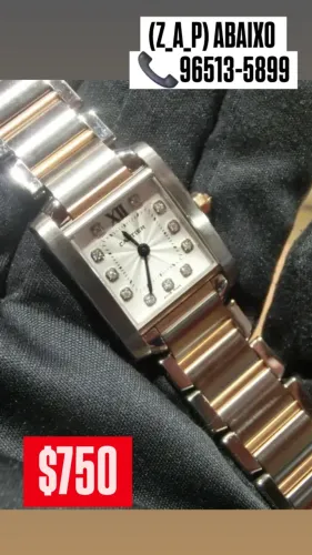 Relógio CARTIER TANK FEMININO PREMIUM 