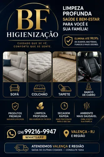 Limpeza e Higienização de Estofados