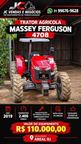 Trator agricola Massey Ferguson 4708