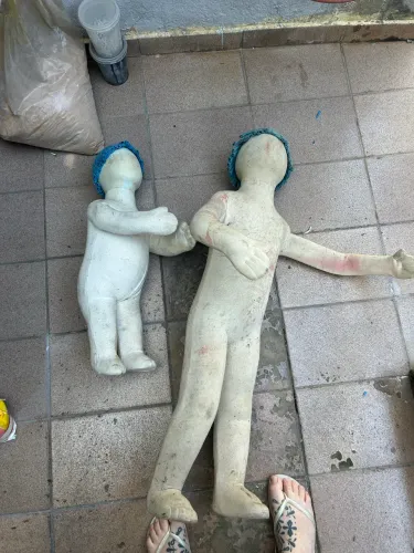 Boneco manequim de pano